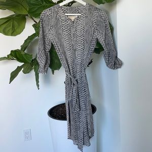 Michael Kors chain lace up dress - Snake Print XS